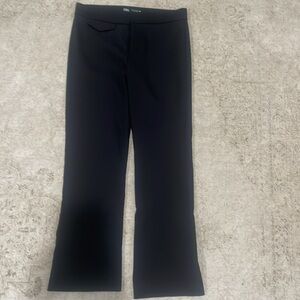 NWT Zara Collection Black straight leg pants size S
